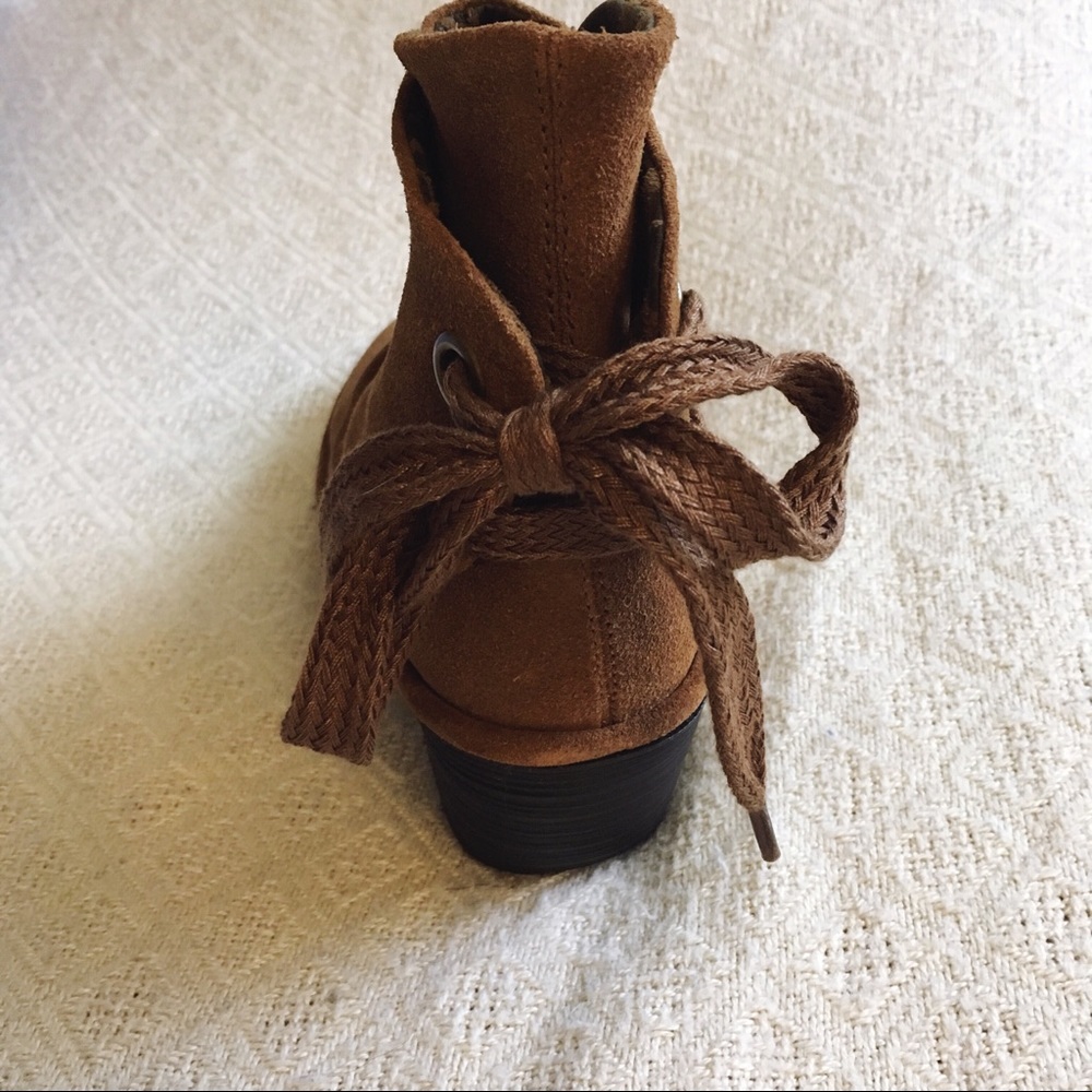 FLy London Yebi Suede Wedge Boot Lace Up Brown 37 - Picture 4 of 6